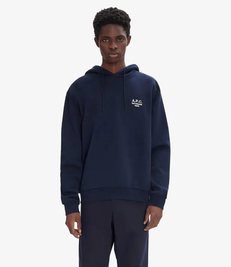STANDARD Rue Madame hoodie Navy A.P.C. Sunday in Lisboa